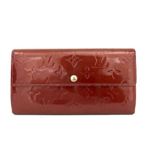 Louis Vuitton Monogram Vernis Porte Feuille Sarah Long Bifold Wallet/2BA4255 - Picture 1 of 8